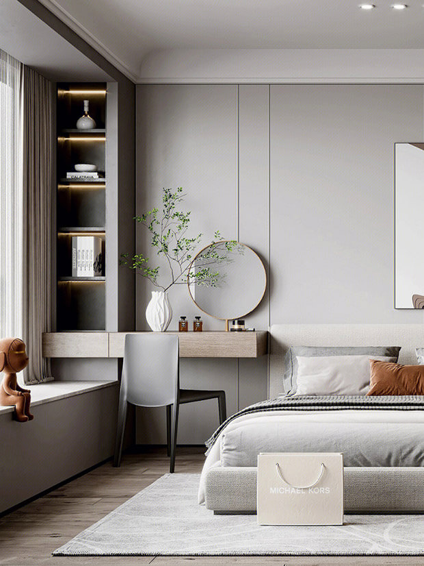 全铝飘窗梳妆台