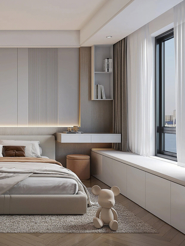 全铝飘窗梳妆台